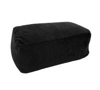DSFIHJO Copridivano Per Borsa Di Fagioli Pouf imbottito in pelliccia sintetica da 3, piedi senza imbottitura, poltrona a sacco, pouf salotto, relax Per il Soggiorno(Black-YD)
