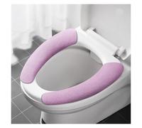 DSFIHJO Cuscino per Sedile WC 1 Paio di copriwater universali, tappetini Adesivi for sedili WC, for Il Bagno riutilizzabili e Caldi, Lavabili, Cuscino Fai da Te for(Small Purple)