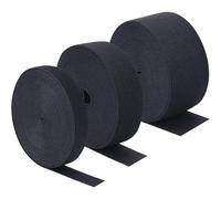 DSFIHJO Fascia Elastica for Cucire da 10M 10/15/20/25/30/40/50mm Cinghia Elastica Elasticizzata for Bobina a Doppio Lato in Maglia for Pantaloni Artigianali Fai-da-Te(Black,Width 35mm)