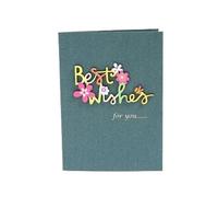 DSFIHJO Partecipazioni Matrimonio Cartolina 3D For Compleanni, Inviti Di Nozze, Biglietti Auguri, Con Fiori Fatti A Mano, Ringraziamento Universale(F)