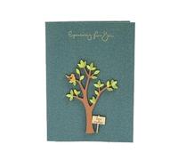 DSFIHJO Partecipazioni Matrimonio Cartolina 3D For Compleanni, Inviti Di Nozze, Biglietti Auguri, Con Fiori Fatti A Mano, Ringraziamento Universale(H)