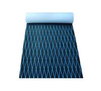 DSFIHJO Pavimentazione per Barche 1900 * 350 * 6MM Eva Boat Decking Sheet Marine Flooring Anti Slip Pad with Rhombus Diamond Pattern Self-Adhesive Surfboard Traction Adesivo(Black Blue)