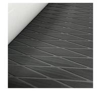 DSFIHJO Pavimentazione per Barche 1900 * 350 * 6MM Eva Boat Decking Sheet Marine Flooring Anti Slip Pad with Rhombus Diamond Pattern Self-Adhesive Surfboard Traction Adesivo(Full Black)