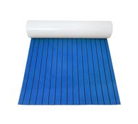 DSFIHJO Pavimentazione per Barche 900x2400x5mm Eva Foam Faux Teak Flooring Decking Sheet Non-Skid Self Adhesive Boat Deck Anti-Fatigue Mat Yacht Pad Adesivo(Blue-Black Accents)