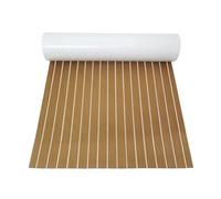DSFIHJO Pavimentazione per Barche 900x2400x5mm Eva Foam Faux Teak Flooring Decking Sheet Non-Skid Self Adhesive Boat Deck Anti-Fatigue Mat Yacht Pad Adesivo(Brown-White Accents)