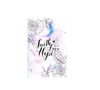 DSFIHJO Quaderno Motivazionale 3 pezzi A5 Quaderno Fede Speranza Amore Cristiano Libro Preghiera Diario Journaling Bibbia Studio Forniture(Color-8)