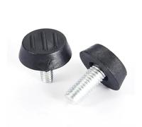DSFIHJO Rialzi Per Mobili 10 pezzi gambe for mobili piedino antiscivolo alzata regolabile in altezza base in plastica tavolo gabinetto piedini livellatore protezione pavimento(M6X14mm 10PCS)