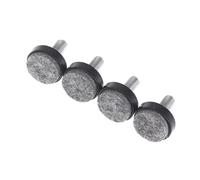 DSFIHJO Rialzi Per Mobili 4/8 pezzi feltro nylon rilievi del piede viti regolabili M6 M8 tavolo e sedia protezione dell'equilibrio mobili gamba antiscivolo(4Pcs Black M8x25x20)