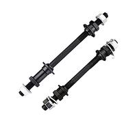 DSFSAEG 2 pezzi MTB bici da corsa in acciaio mozzo ruota asse anteriore posteriore resistente all'usura catena bicicletta (2 pezzi)