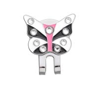 DSFVERVD Marcatori Palla da Golf 2 pz Pennarello for Pallina da Golf Clip Magnetica for Cappuccio a Forma di Farfalla in Lega Metallo