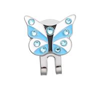 DSFVERVD Marcatori Palla da Golf 2 pz Pennarello for Pallina da Golf Clip Magnetica for Cappuccio a Forma di Farfalla in Lega Metallo