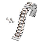 DSHDFJ 14 15 16 18 19 20 21 22 23 Bracciale for orologio da 24 mm compatibile con uomini e donne Adatto in acciaio inossidabile con cinturini for accessori con cinturino curvo(Silver rose gold,16mm)