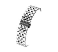 DSHDFJ 18mm 19mm 20mm 22mm 24mm Orologi in Acciaio Inox Solido in Acciaio Inox Orologio in Acciaio Inox Orologi Cinturino Accessori Cavo Curvo estremità Curva(Silver_24mm)