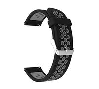 DSHDFJ 22 millimetri Cinturino Compatibile Con Xiaomi MI Orologio di Colore di Sport Globale Cinturino A Sgancio Rapido Cinturini In Silicone Braccialetto Del Braccialetto Ремешок Correa(Black gray)