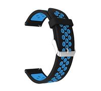 DSHDFJ 22 millimetri Cinturino Compatibile Con Xiaomi MI Orologio di Colore di Sport Globale Cinturino A Sgancio Rapido Cinturini In Silicone Braccialetto Del Braccialetto Ремешок Correa(Black blue)
