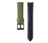 DSHDFJ Bracciale In Pelle Geniune In Nylon 20mm 22mm Sgancio Rapido Cinturino Compatible with Uomo Donna Cinturino Compatible with Orologio Blu Verde Militare Di Ricambio(ArmyGreen-Black,20mm)