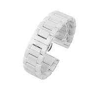 DSHDFJ Cinghia business ceramica Compatibile con Samsung Galaxy Watch 3 45mm 41mm Band Compatibile con GALAXY Watch 4 classico 46mm 44mm Bracciale da 42mm 20mm 22mm(Three beads white,Gear s3)