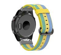 DSHDFJ Cinturini For Orologi Intelligenti In Nylon Da 22 Mm Compatibili Con Garmin Fenix 5 Plus 6 Pro 7 Forerunner 935 945 Epix Sostituzione Cinturini A Sgancio Rapido(Yellow,22mm Width)