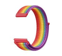 DSHDFJ Cinturini for orologio da 18 mm in nylon compatibili con Garmin Venu 2S/Venu 3S/Vivoactive, cinturino Sport Loop di ricambio a sgancio rapido(Pride 03)