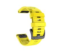 DSHDFJ Cinturino a banda compatibile con Garmin Fenix 6 6x Pro Quick Compatibile con cinturino da 22 mm 26mm Compatibile con Fenix 5 5x Plus a rilascio rapido in silicone in silicone(Yellow,26mm f