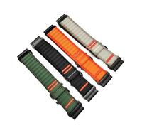 DSHDFJ Cinturino in nylon da 26 mm e 22 mm compatibile con Garmin Fenix 8 E 7 7X 6 6X 5 5X Sport Bands compatibile con Forerunner 965 955 970/Tactix 8 Bracelet(Black Green,QuickFit 26mm)