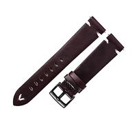 DSHDFJ Cinturino in pelle Zwart Zwart Zwart Brown Brown Oil Oil Watch Strap Italiano 18mm 20mm 22mm Guarnizione rapida Guarnizione a sguardo a sguardo a sguardo a sguardo(Red wine-black,22mm)