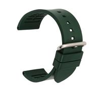 DSHDFJ Fluororubber - Cinturino in gomma per orologio sportivo, alla moda, 20 mm, 22 mm, 24 mm, 20mm