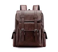 DSHDSGS Zaino da uomo Zaino semplice Borsa da uomo e da donna Borsa da viaggio di grande capacità for giovani alla moda(Dark brown)