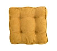 DSHUB Cuscini Spessi per sedie da Pranzo, Cuscino rialzato per Poltrona 40x40 cm, Cuscino Morbido al Tatto per Anziani e Gravidanza, Utilizzabile Anche Come Cuscino da Pavimento, Giallo, 6 Pezzi
