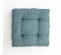 DSHUB Cuscino di Rialzo Quadrato Grande, Set da 4, Cuscini per sedie da Giardino, Cuscini per sedie con Lacci per casa, Ufficio e Giardino, Comodi e Resistenti, Imbottitura Spessa, Blu, 45 x 45 x
