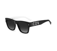 DSQUARED2 Occhiali da sole 'ICON 0004/S' nero / bianco, Taglia One Size