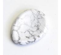 DSINEY Cristalli e Pietre da 1,7 Pollici Worry Stone Reiki Massaggio Naturale del Pollice Pietra di Cristallo della Palma for Yoga (Color : Howlite, Size : 1.7 in)