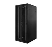 DSIT Armadio per server 42U con porte anteriori e posteriori doppie forate 1200x800x2000 (DxLxH) - Nero - Carico massimo 800 kg - Chiudibile con chiave