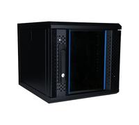 DSIT Armadio server 6U da 10" con anta in vetro 312 x 400 x 352 mm (L x P x A) - Nero - per casa e ufficio