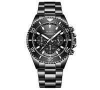 DSJMUY Orologio meccanico automatico da uomo cronografo in acciaio inox con data analogico al quarzo, orologio da uomo casual e alla moda, impermeabile e luminoso zaffiro cristallo