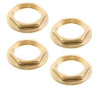 Dsjnf Dado esagonale in ottone filettato femmina 3/4 flangia filettatura femmina per tubi di acqua fredda e calda e dado guarnizione tubo dadi di bloccaggio 4 pezzi