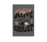 DSJXJZ Poster decorativo da parete su tela con parole religiose e cristianesimo, decorazione moderna per camera da letto, 40 x 60 cm