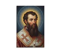 DSJXJZ Poster decorativo da parete su tela con ritratto di santo religioso cristianesimo e decorazione moderna per la camera da letto, 60 x 90 cm