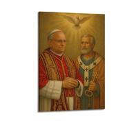 DSJXJZ Quadro decorativo da parete su tela con motivo cristianesimo con colomba sacra, stile dipinto a olio, decorazione moderna per camera da letto, 20 x 30 cm