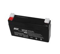 DSK 10318, Batteria al piombo AGM ricaricabile sigillata 6V 1.3Ah, Nero