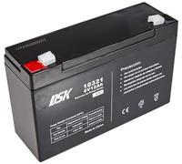 DSK 10321 - Batteria al piombo AGM ricaricabile sigillata da 6 V e 12 Ah. Batteria ideale per auto elettriche e moto per bambini, sistemi UPS/UPS, sistemi di sicurezza e allarmi