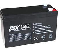 DSK 10370 - Batteria al piombo-acido AGM sigillata da 12V e 12Ah Batteria ideale per UPS-SAI, sistemi di sicurezza e comunicazione, luci di emergenza