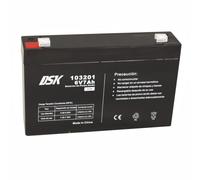 DSK - Batteria al piombo AGM ricaricabile sigillata da 6 V e 7 Ah. Ideale per au