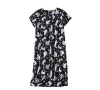 DSKK Camicia da Notte Donna estive Maniche Corte Cotone Sleepwear Camicie da Notte da Donna Girocollo da Notte Taglie Forti (4#,XL)