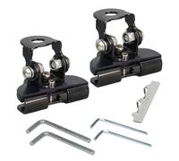 DSkoiph 2 staffe di montaggio per barra luminosa a LED, regolabile, per cappa del pilastro del veicolo, supporto con morsetto con chiavi esagonali, struttura in metallo, accessori universali per auto