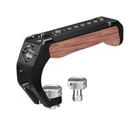 DSLR Manico in Legno Con 1/4 E 3/8 Fori Filettati Include Cold Shoe Supporti Adattatori Per Camera Cage Ergonomico Camera Handle