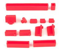 DSLRKIT Anti-Dust Plug for Raspberry Pi 4 4B Stopper Cover GPIO USB MIPI DSI CSI HDMI, Color Red