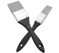 DSLSQD 2 pennelli in silicone per modellare il colore, per dipingere con bordi appuntiti, tinta unita, pennelli piatti, flessibili in acrilico e a base d'acqua, strumento per modellare il colore (2,5