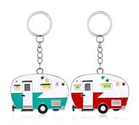 DSLSQD Portachiavi Retrò a Forma di Camper - Accessorio per Rimorchi da Viaggio - Decorazione Carini per Auto e Campeggio