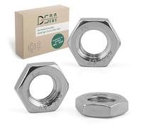 DSM - Dadi esagonali M4, forma bassa, DIN 439, in acciaio inox A2/V2A, antiruggine e resistente alla corrosione? Dadi piatti, controdadi, semidadi per costruzione di metalli, officina, ingegneria